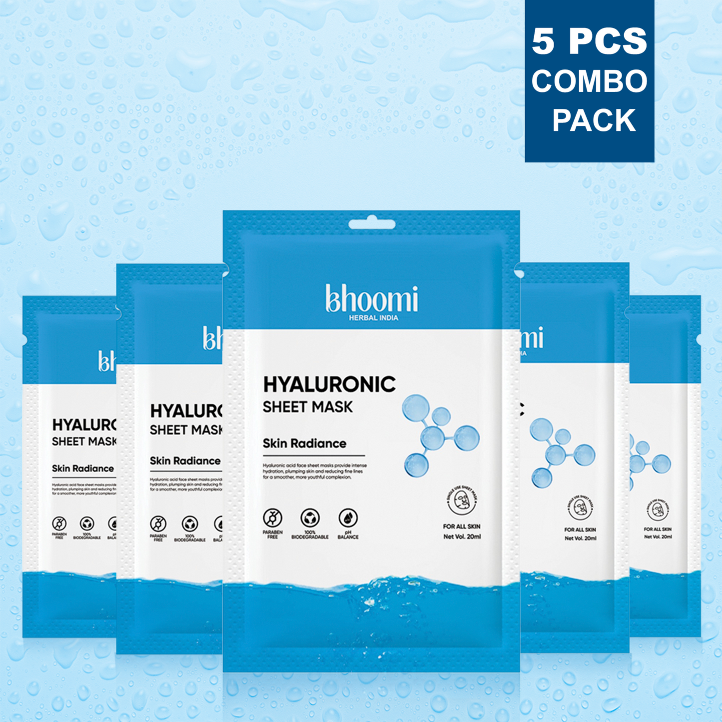 Bhoomi Herbal India Hyaluronic Sheet Mask (20 ml)