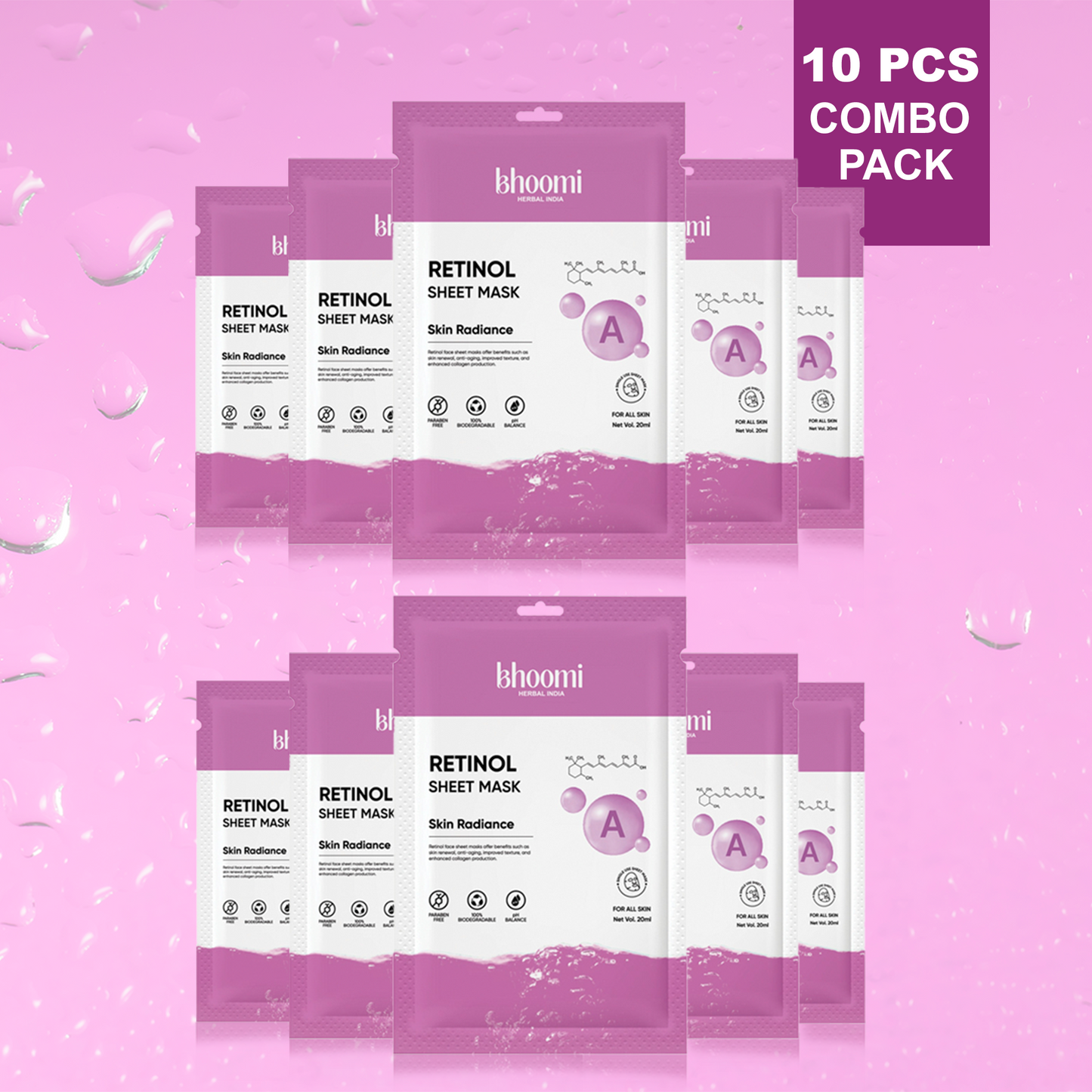Bhoomi Herbal India Retinol Sheet Mask (20 ml)