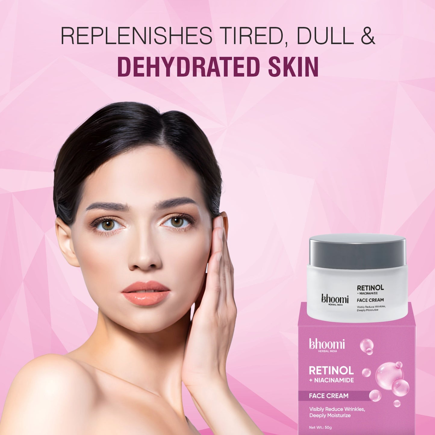 Bhoomi Herbal India Retinol + Niacinamide Face Cream (50gm)