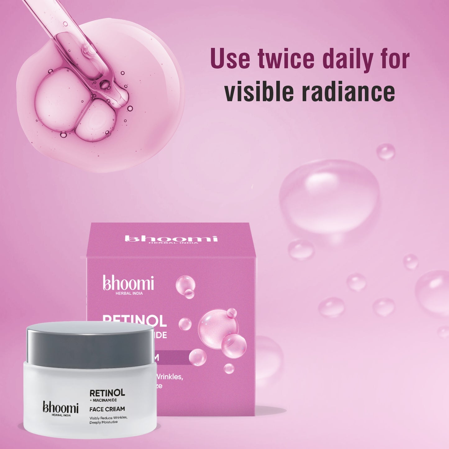 Bhoomi Herbal India Retinol + Niacinamide Face Cream (50gm)