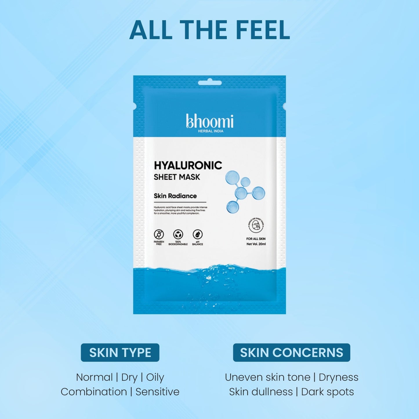 Bhoomi Herbal India Hyaluronic Sheet Mask (20 ml)