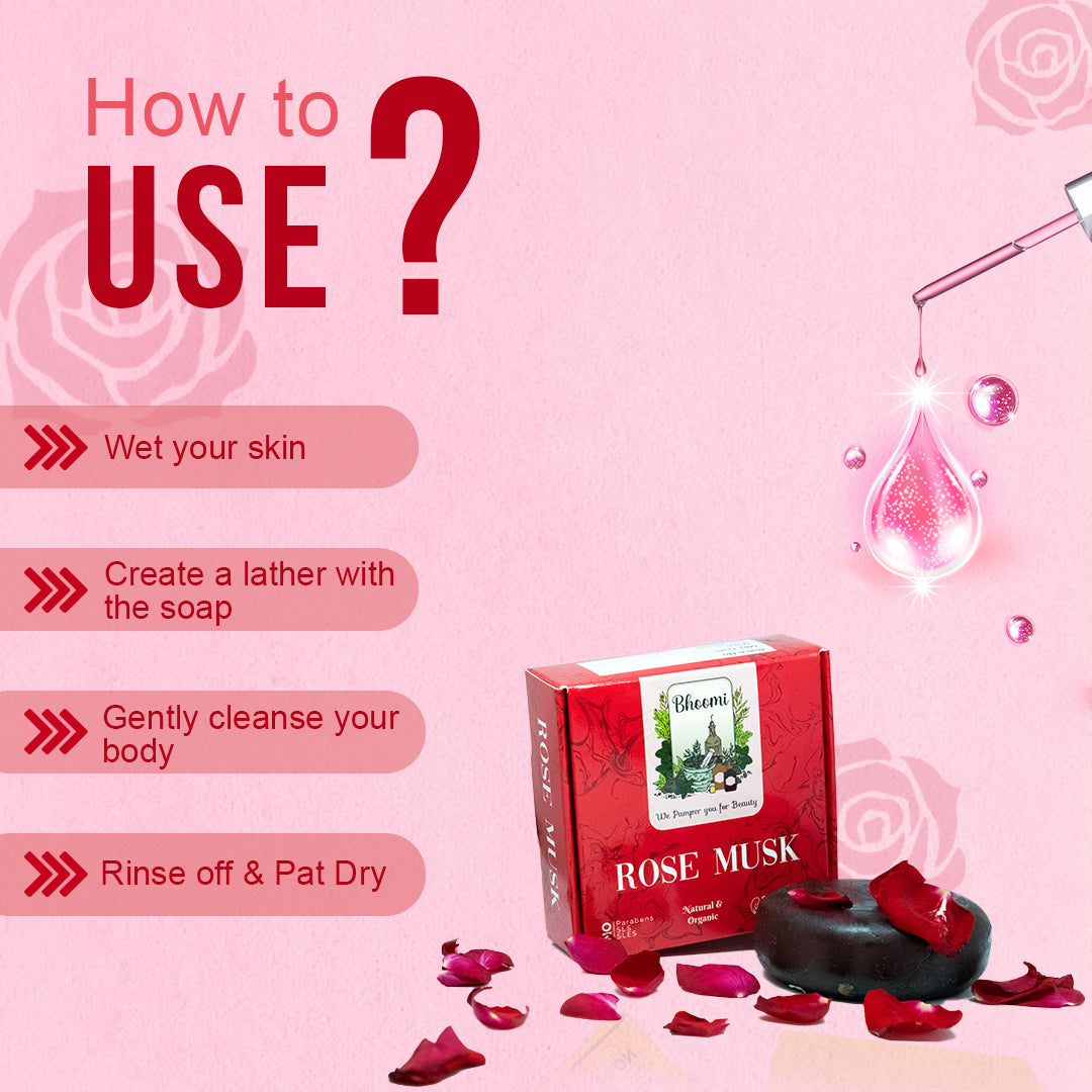 Bhoomi Herbal India Rose Musk Soap
