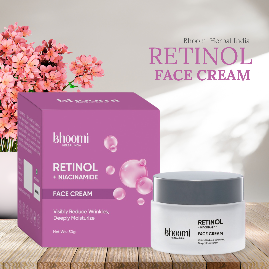 Bhoomi Herbal India Retinol + Niacinamide Face Cream (50gm)