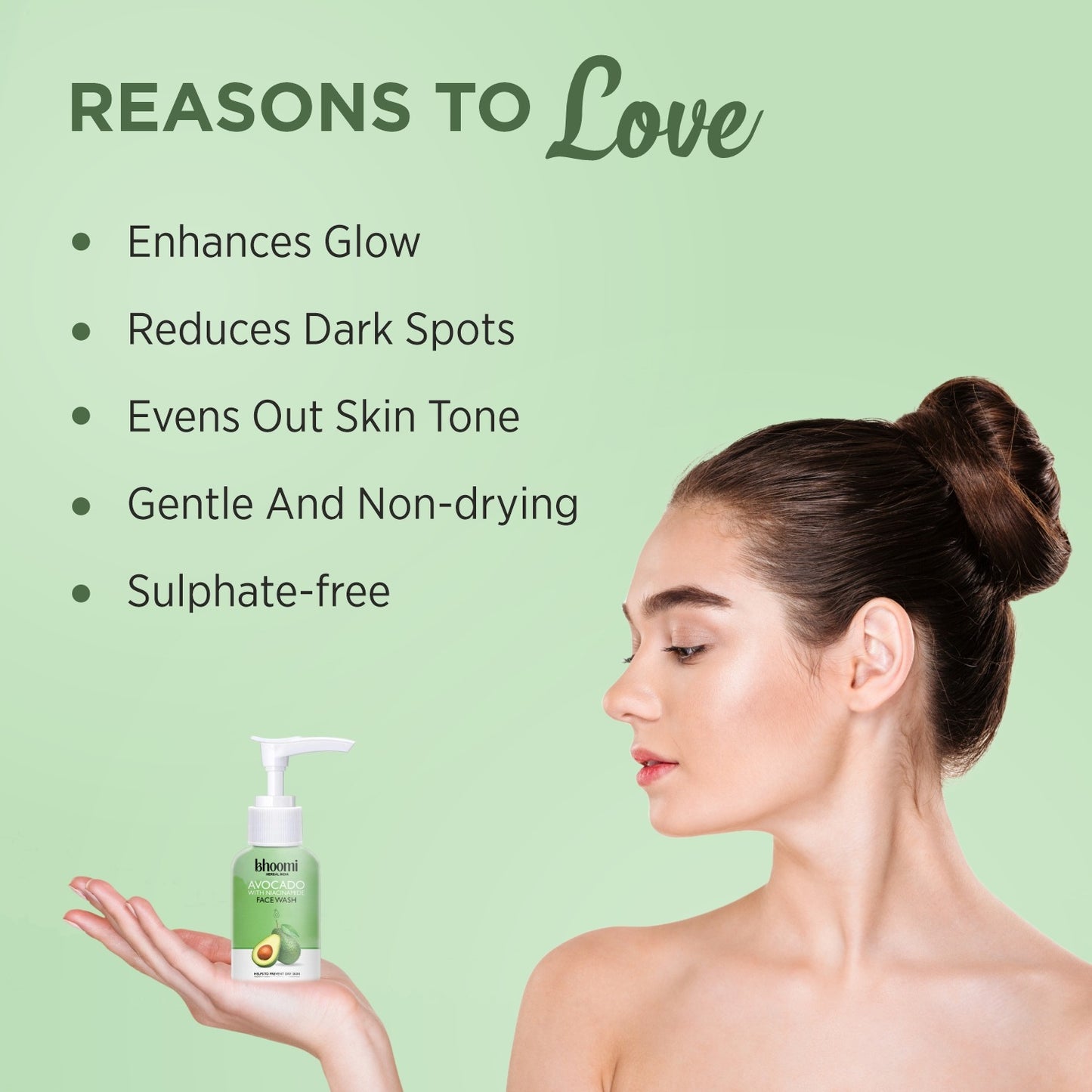 Bhoomi Herbal India Avocado with Niacinamide Face Wash- Pack of 1