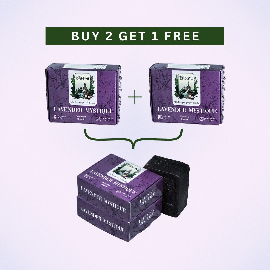 Buy 2 GET 1 FREE | Bhoomi Herbal India Lavender Mystique Soap