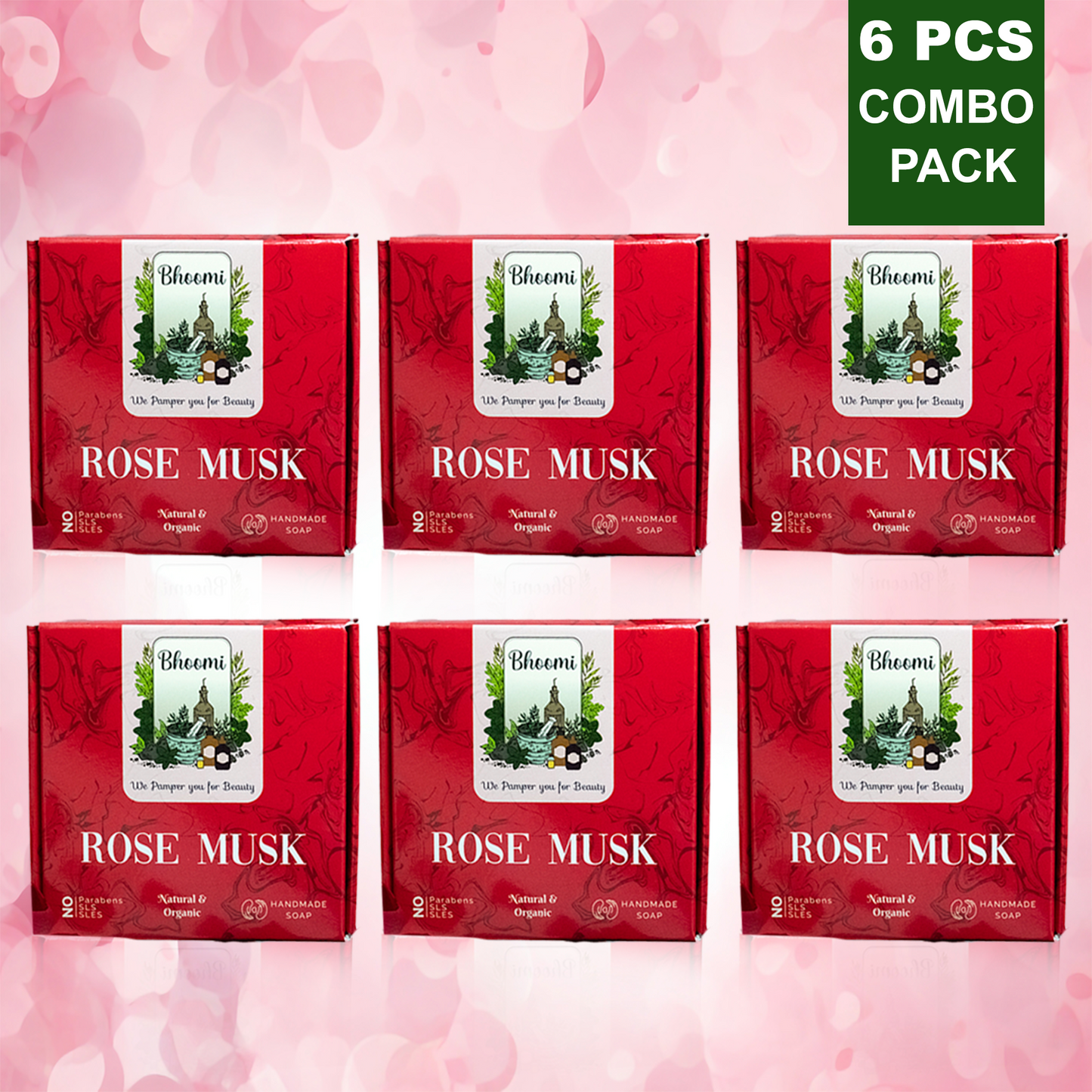 Bhoomi Herbal India Rose Musk Soap
