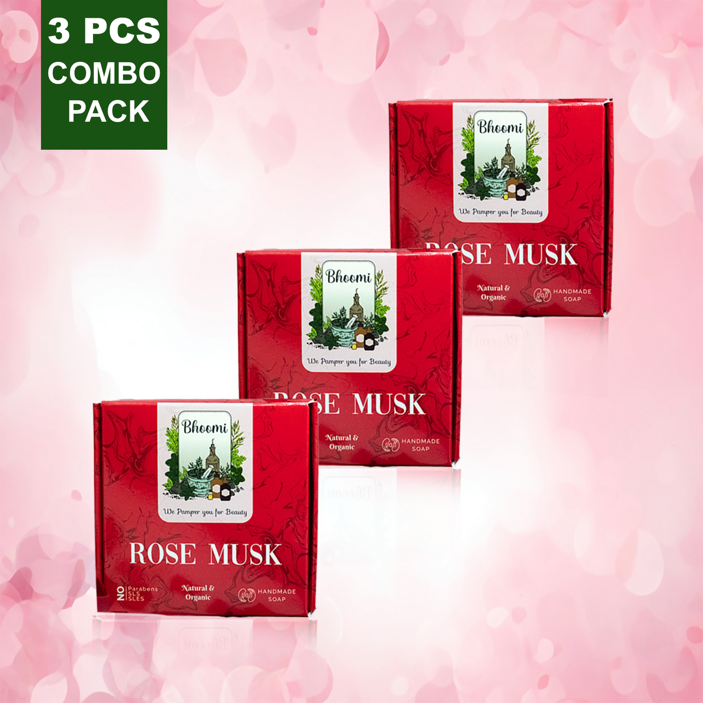 Bhoomi Herbal India Rose Musk Soap