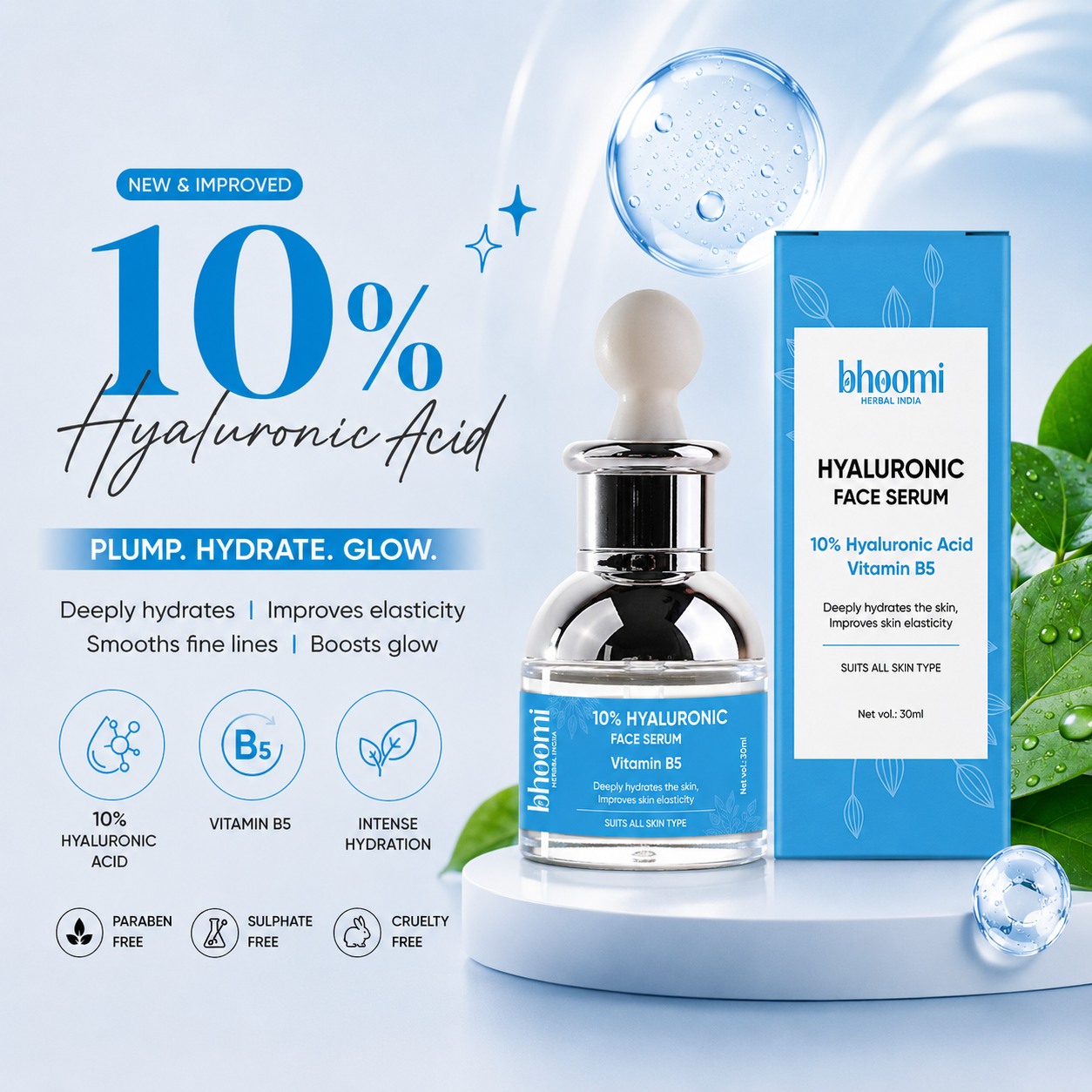 Bhoomi herbal India Hyaluronic Face Serum 30 ml