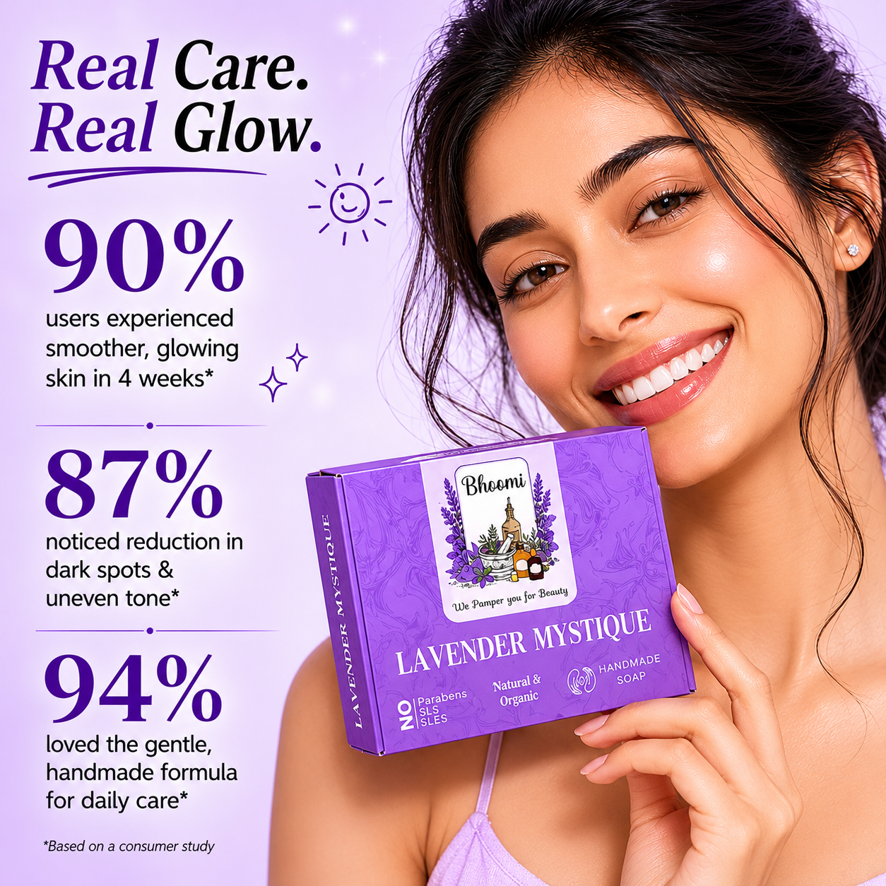 Bhoomi Herbal India Lavender Mystique Soap