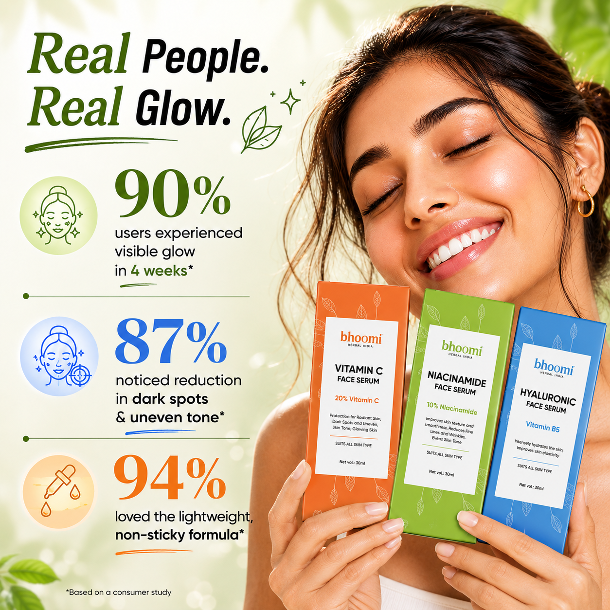 Pack of 3 different Face Serum