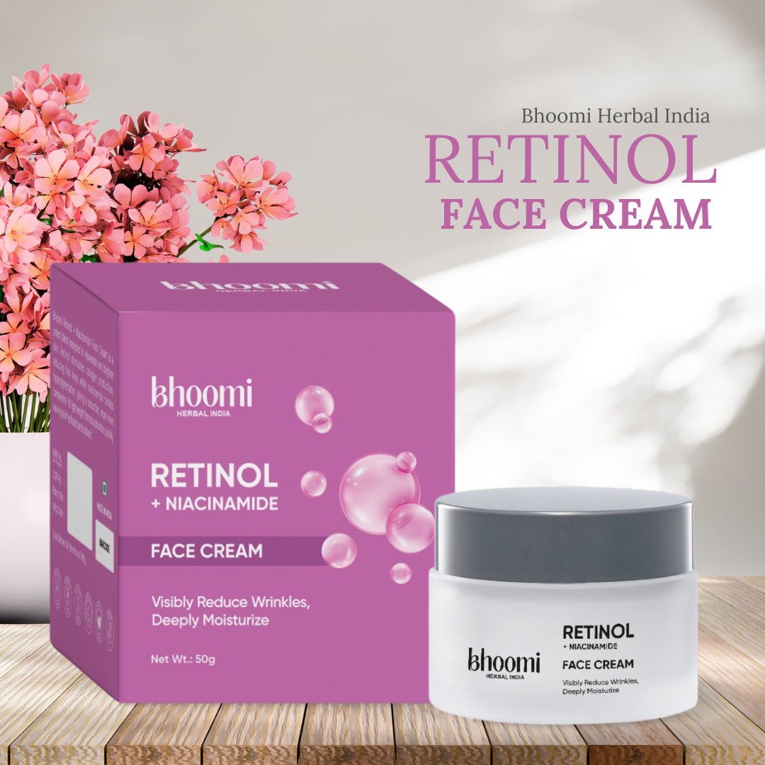 Bhoomi Herbal India Retinol + Niacinamide  Face Cream (50gm)- Pack of 1