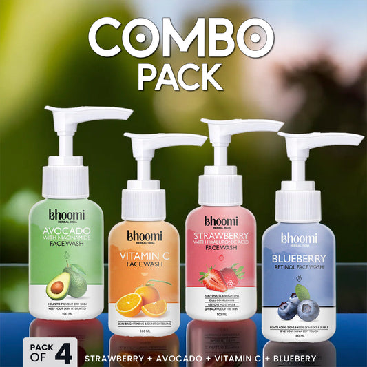 Pack of 4 Face Wash with different flavor