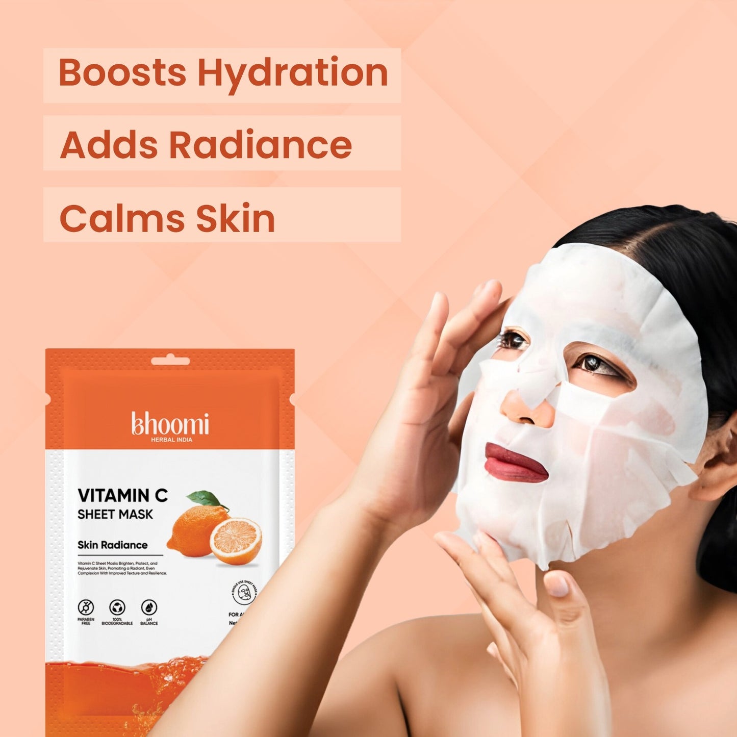 Bhoomi Herbal India Vitamin C Sheet Mask (20 ml)