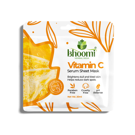 Bhoomi Herbal India Vitamin C Serum Sheet Mask (20 ml)
