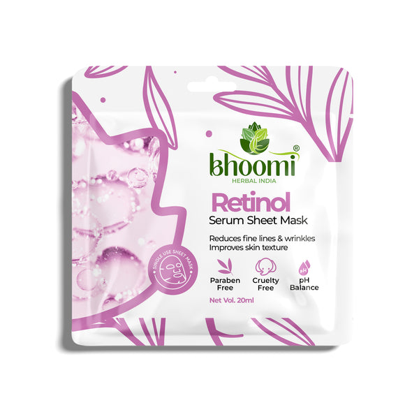 Bhoomi Herbal India Retinol Sheet Mask (20 ml) image 5