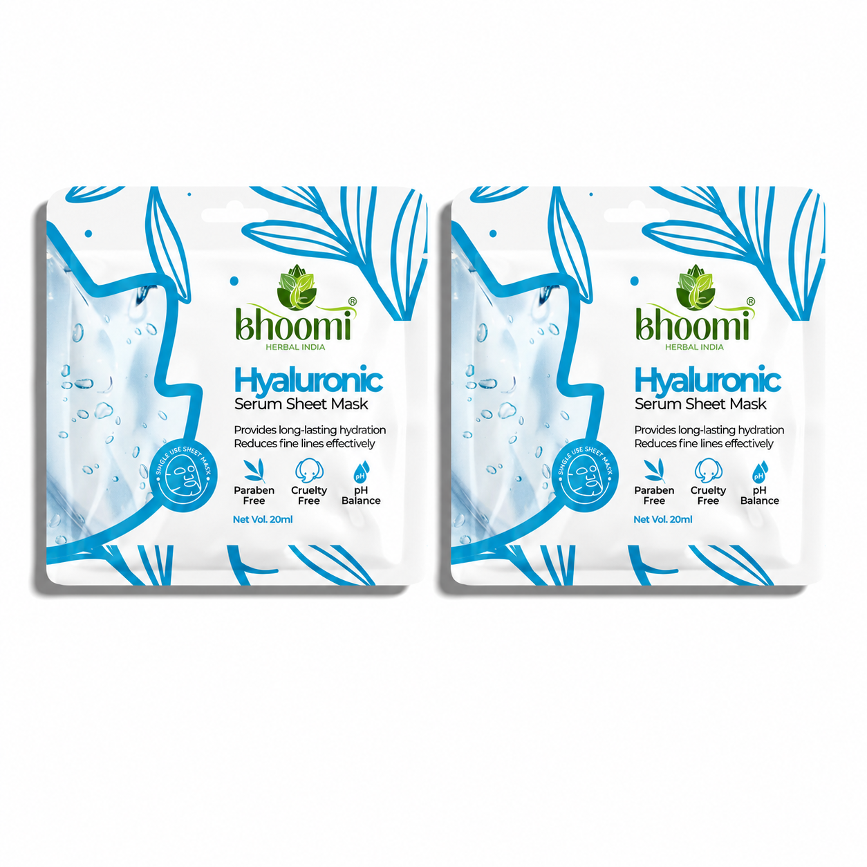 Bhoomi Herbal India Hyaluronic Serum Sheet Mask (20 ml)