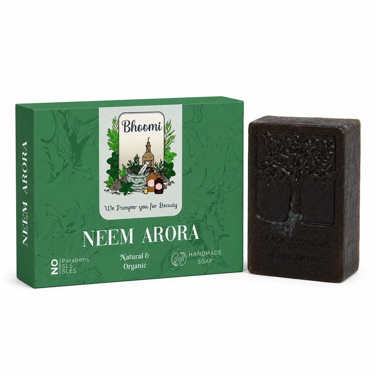 Bhoomi Herbal India Neem Arora Handmade Soap Pack of 2