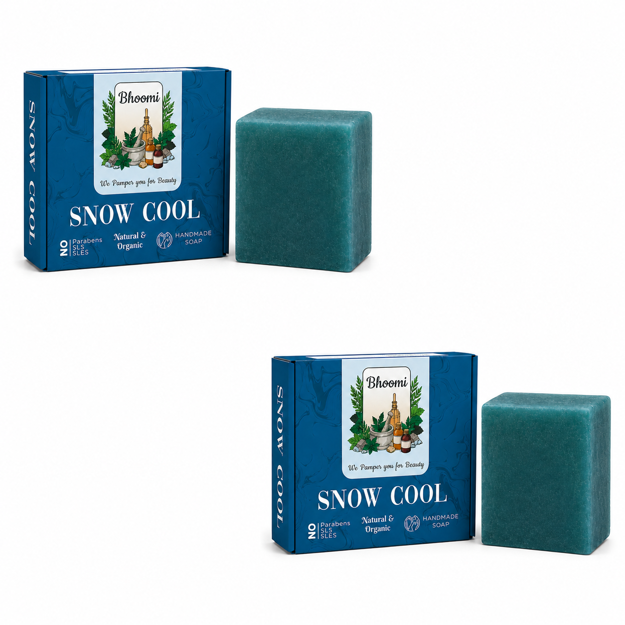 Bhoomi Herbal India Snow Cool Soap Pack of 2