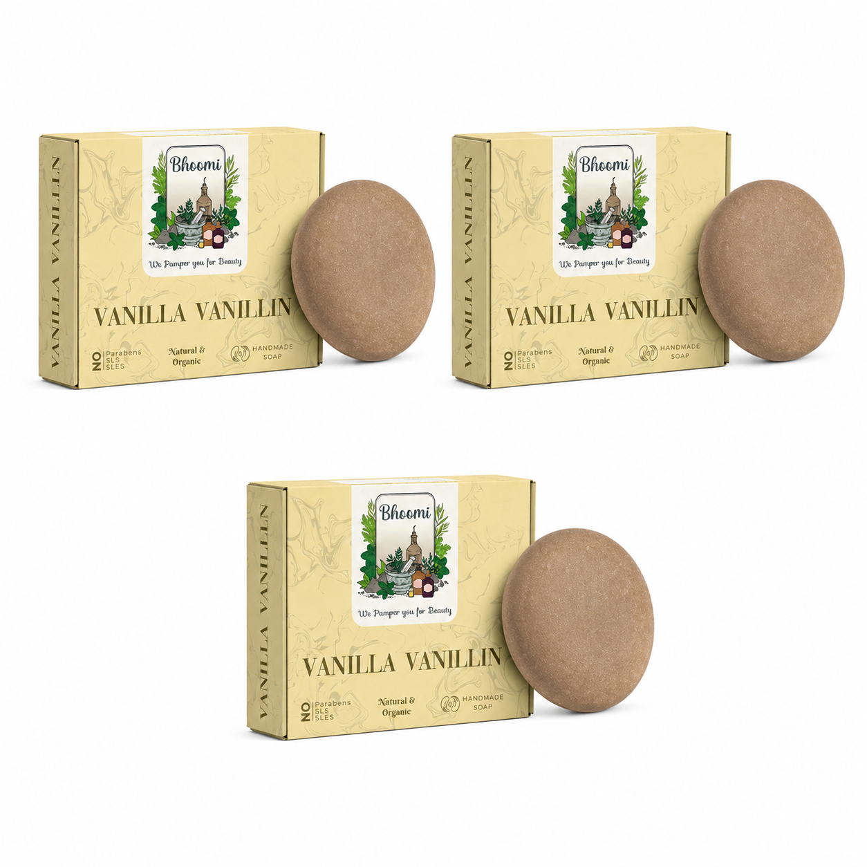 Bhoomi Herbal India Vanilla Vanillin Handmade Soap