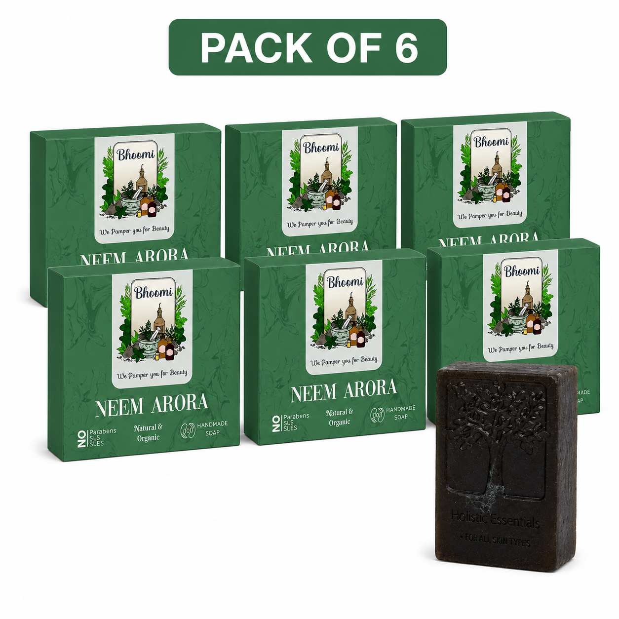 Bhoomi Herbal India Neem Arora Handmade Soap