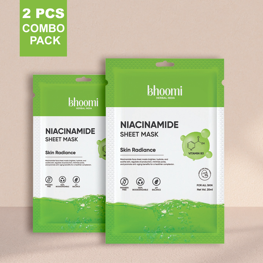 Bhoomi Herbal India Niacinamide Sheet Mask (20 ml)