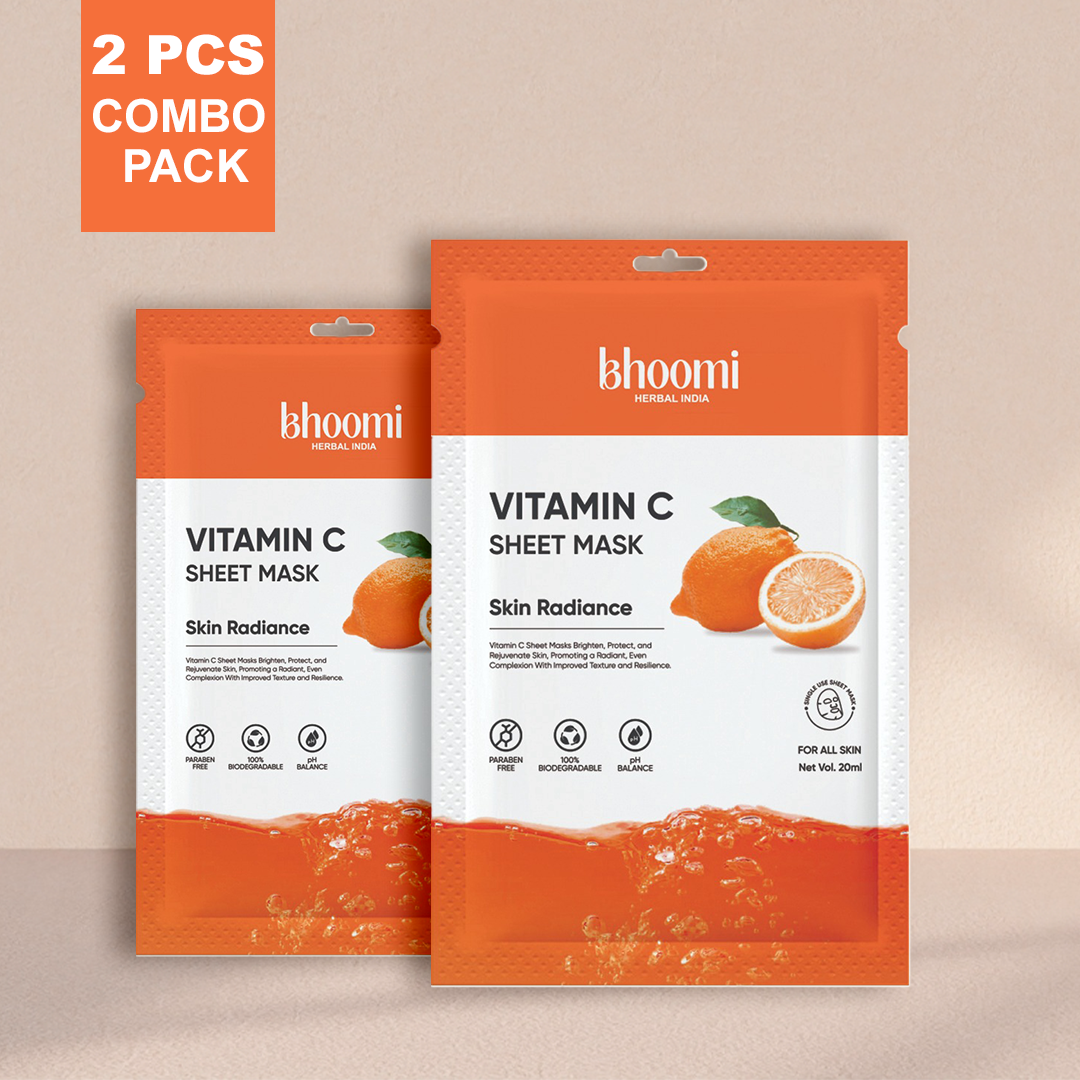 Bhoomi Herbal India Vitamin C Sheet Mask (20 ml)