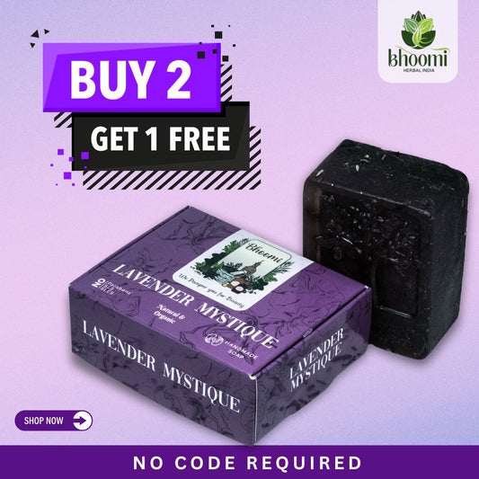 Buy 2 GET 1 FREE | Bhoomi Herbal India Lavender Mystique Soap