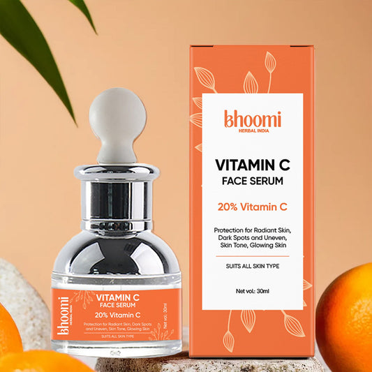 Bhoomi herbal India Vitamin C Face Serum (30 ml): 20% Vitamin C- Pack of 1