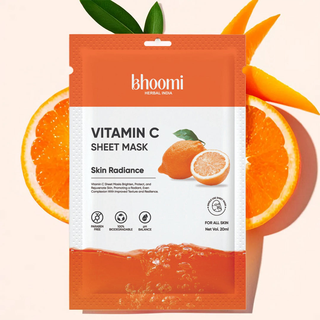 Bhoomi Herbal India Vitamin C Sheet Mask (20 ml)