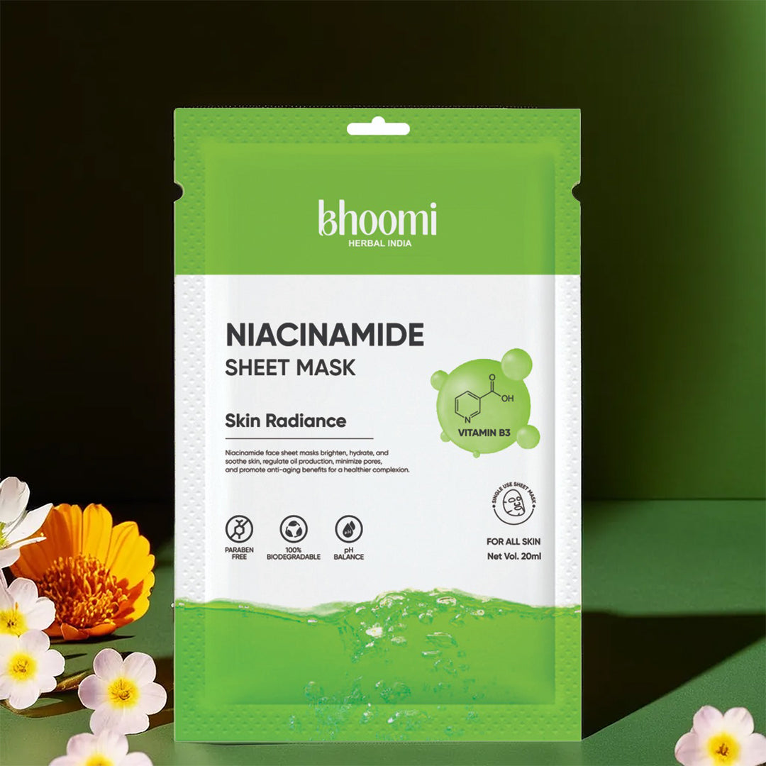 Bhoomi Herbal India Niacinamide Sheet Mask (20 ml)