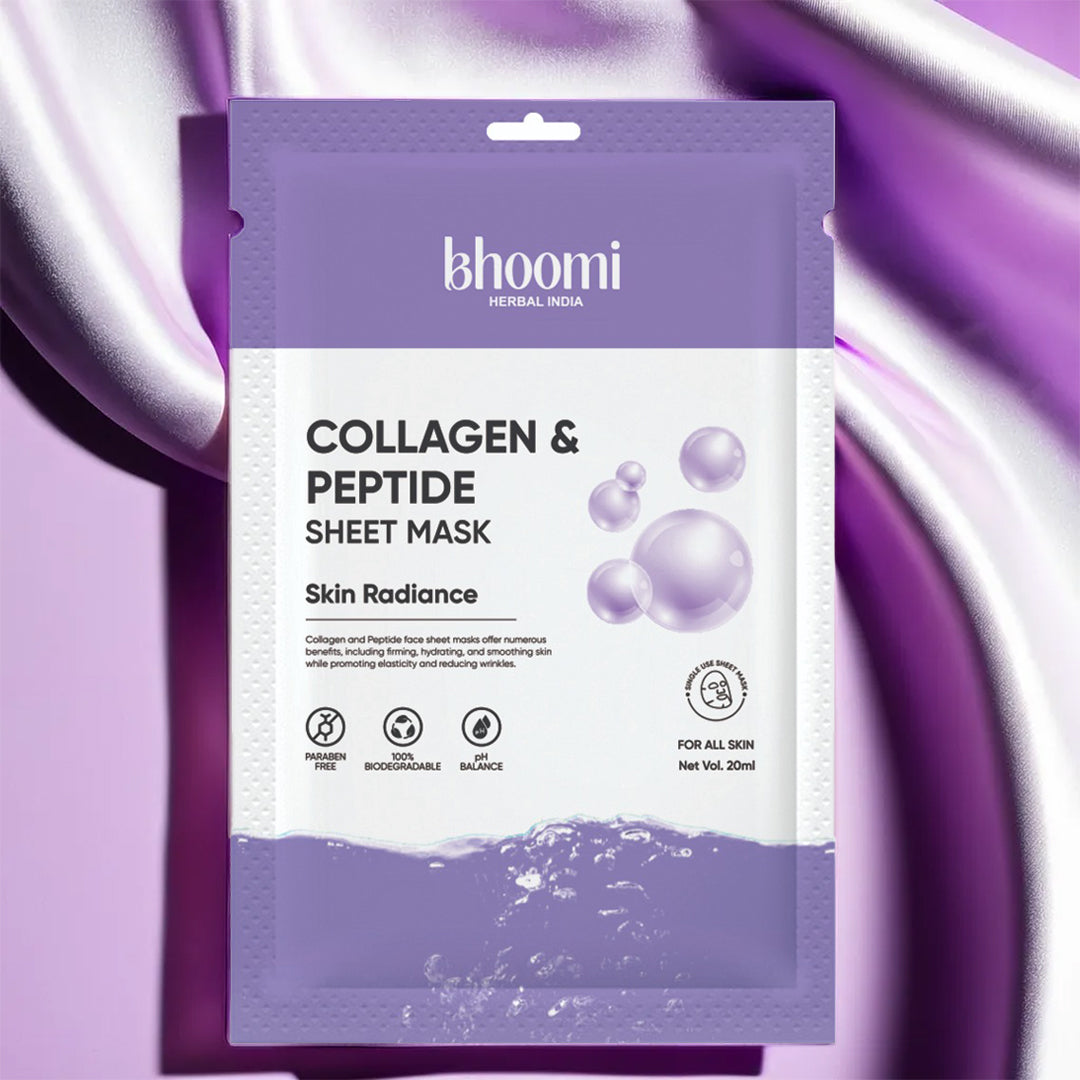 Bhoomi Herbal India Collagen and Peptide Sheet Mask (20 ml)